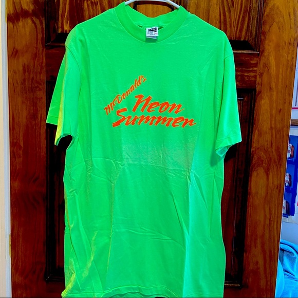 Vintage Other - Vintage 90’s McDonalds Neon Summer Employee Tee